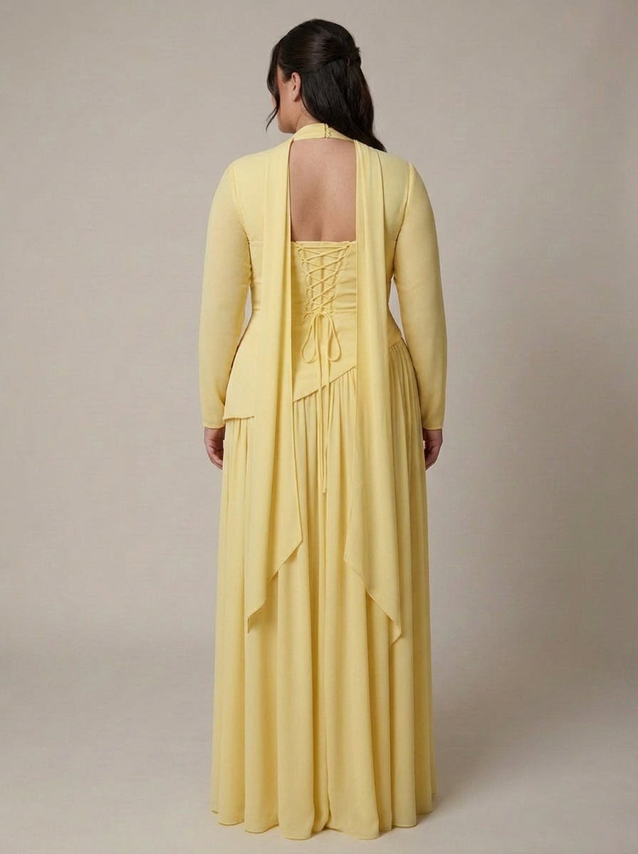 Women’s Strapless Maxi Dress with Asymmetric Waist & Split