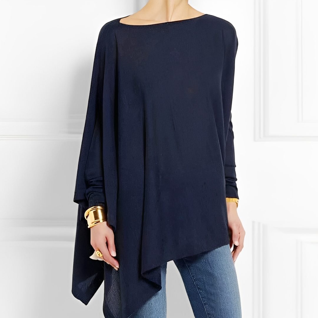 Poncho ample asymétrique pour femme