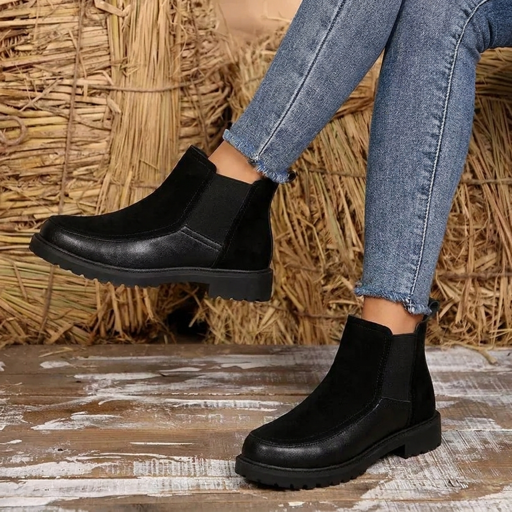 Women’s Chelsea Ankle Boots with Chunky Sole