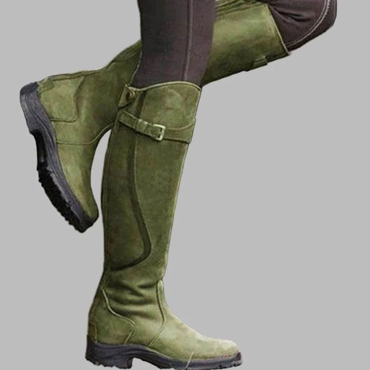 Women's Knee High Boots | Arch Support & Adjustable Buckle