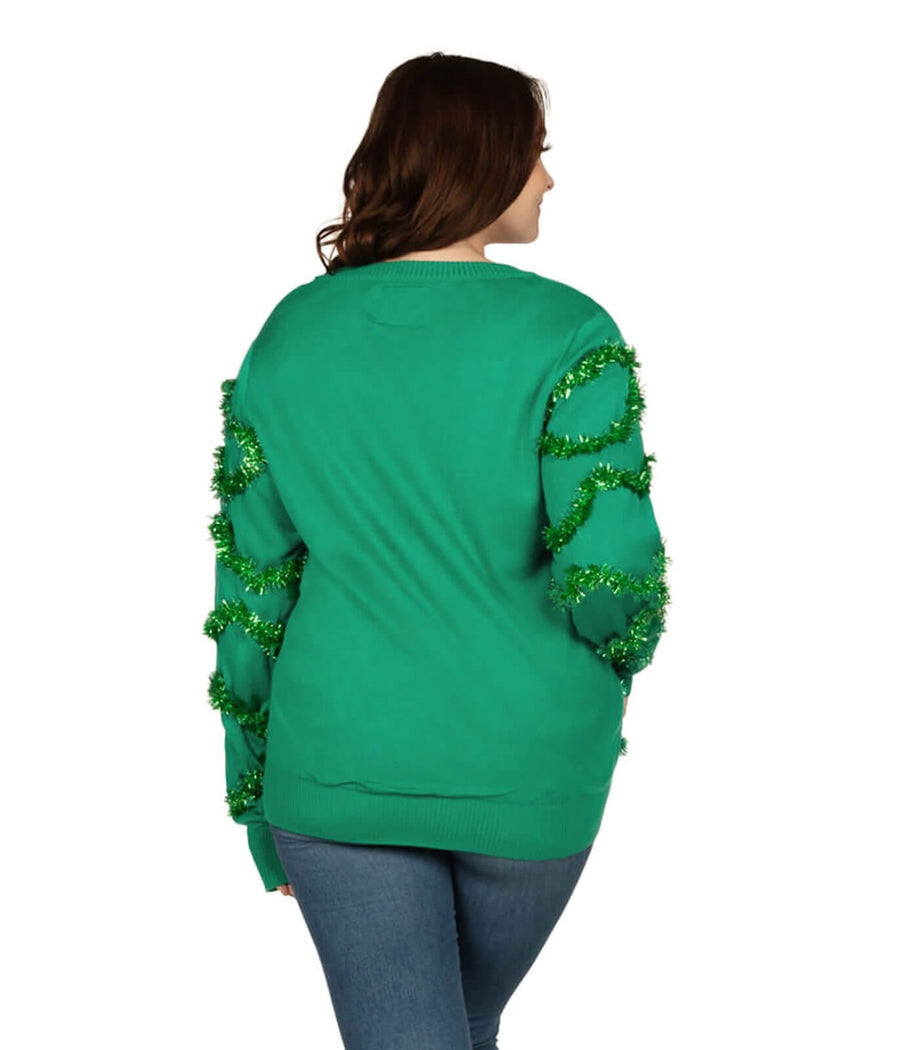 Cardigan de Noël grande taille pour femme avec décorations en 3D