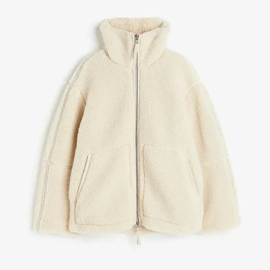 Veste teddy oversize pour femme